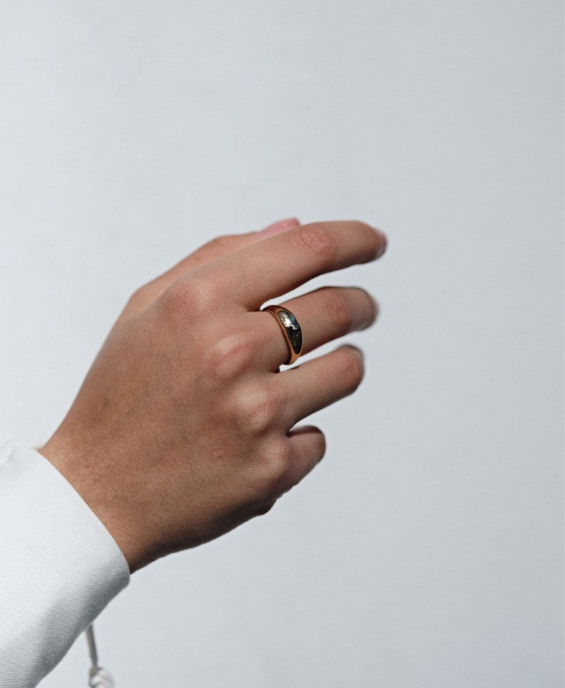 Claude Ring Plain | Gold Vermeil