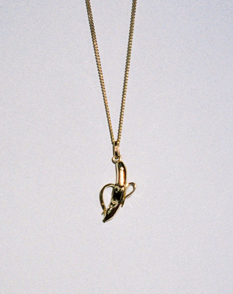 Banana Charm Necklace | 9ct Yellow Gold