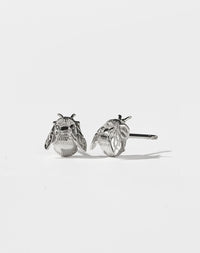 Bee Stud Earrings | Sterling Silver