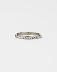 Bella Eternity Band | 9ct White Gold
