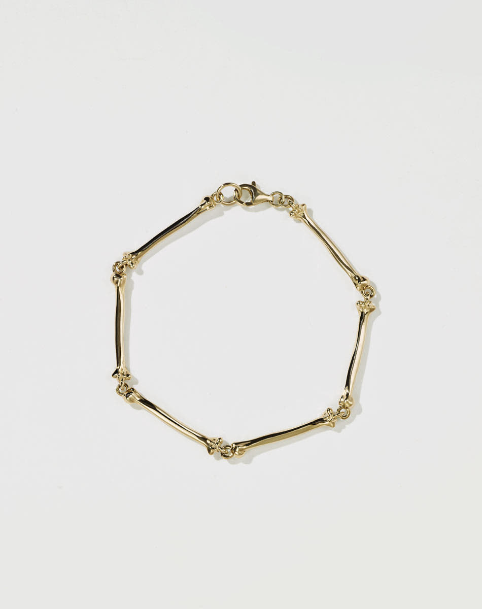 Bone Bracelet | 23k Gold Plated