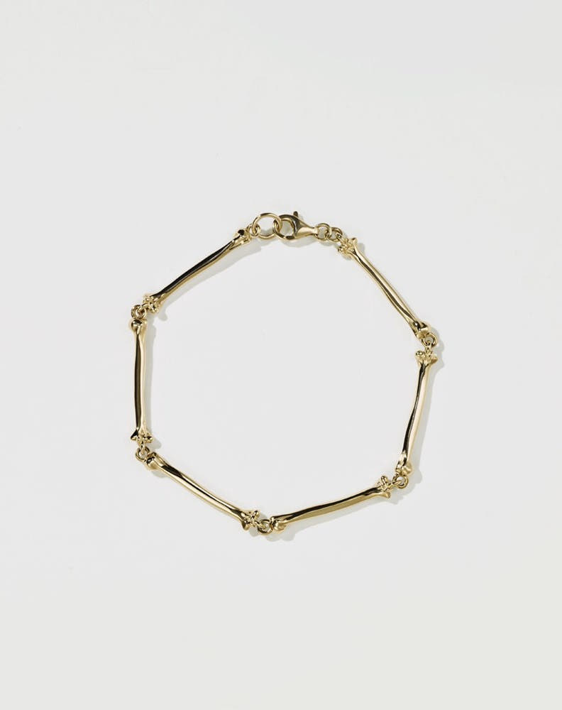 Bone Bracelet | 9ct Yellow Gold