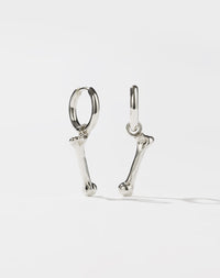 Bone Charm Earrings | Sterling Silver