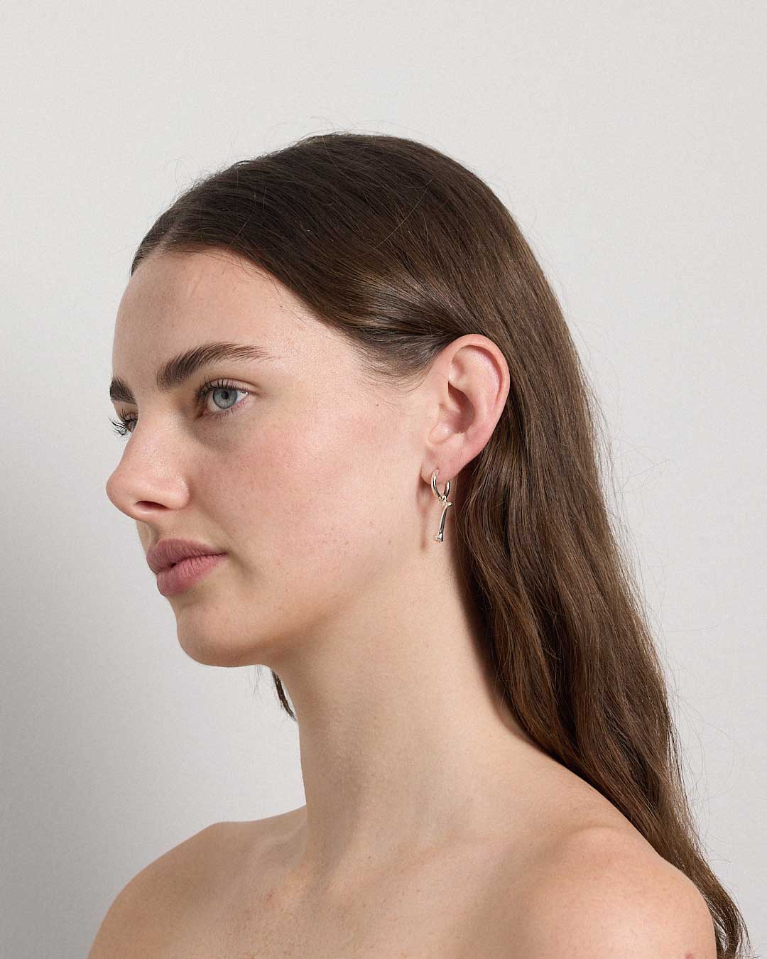 Bone Charm Earrings | Sterling Silver