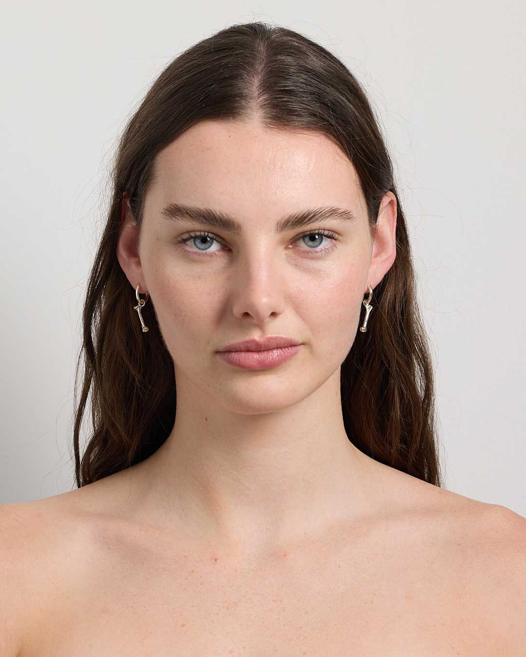 Bone Charm Earrings | Sterling Silver