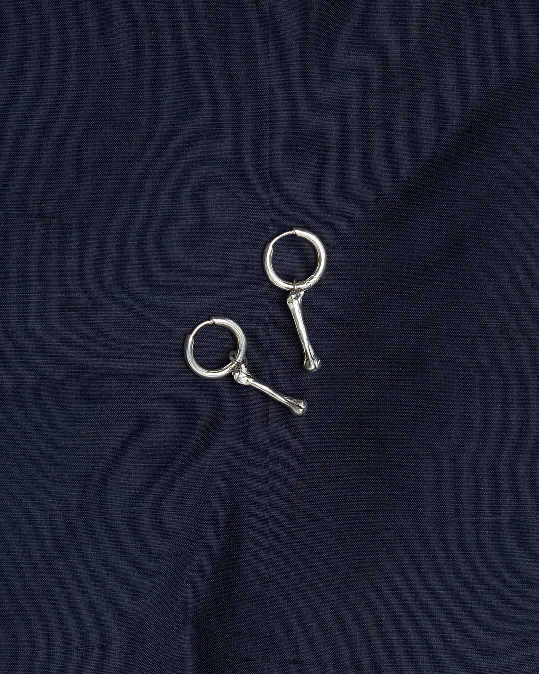 Bone Charm Earrings | Sterling Silver