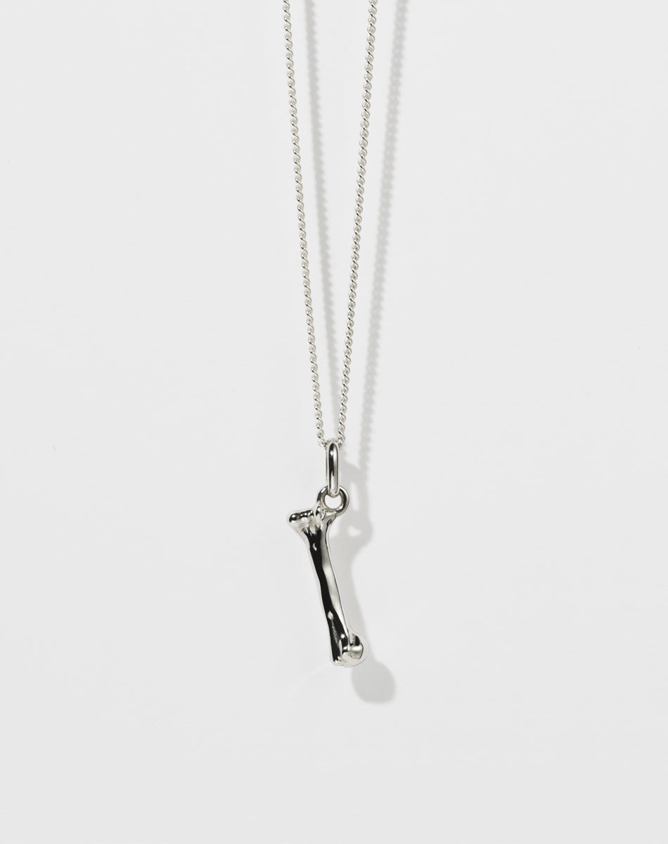 Bone Charm Necklace | Sterling Silver