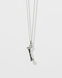Bone Charm Necklace | Sterling Silver