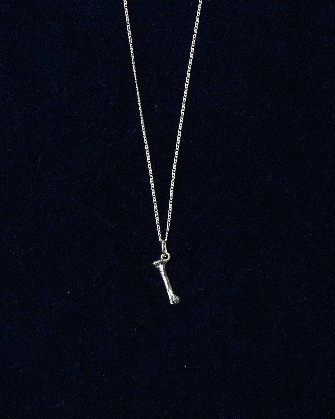 Bone Charm Necklace | Sterling Silver