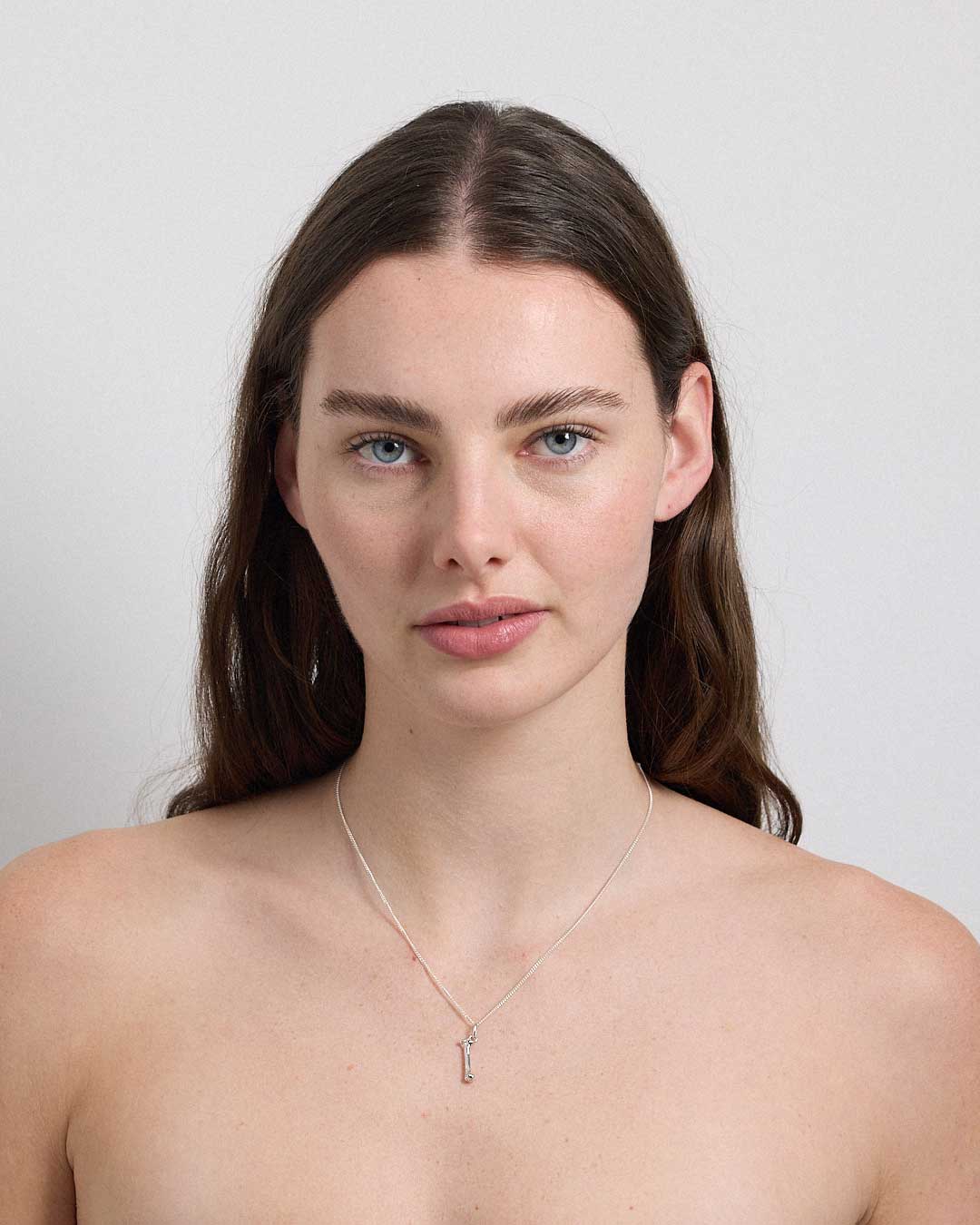 Bone Charm Necklace | Sterling Silver