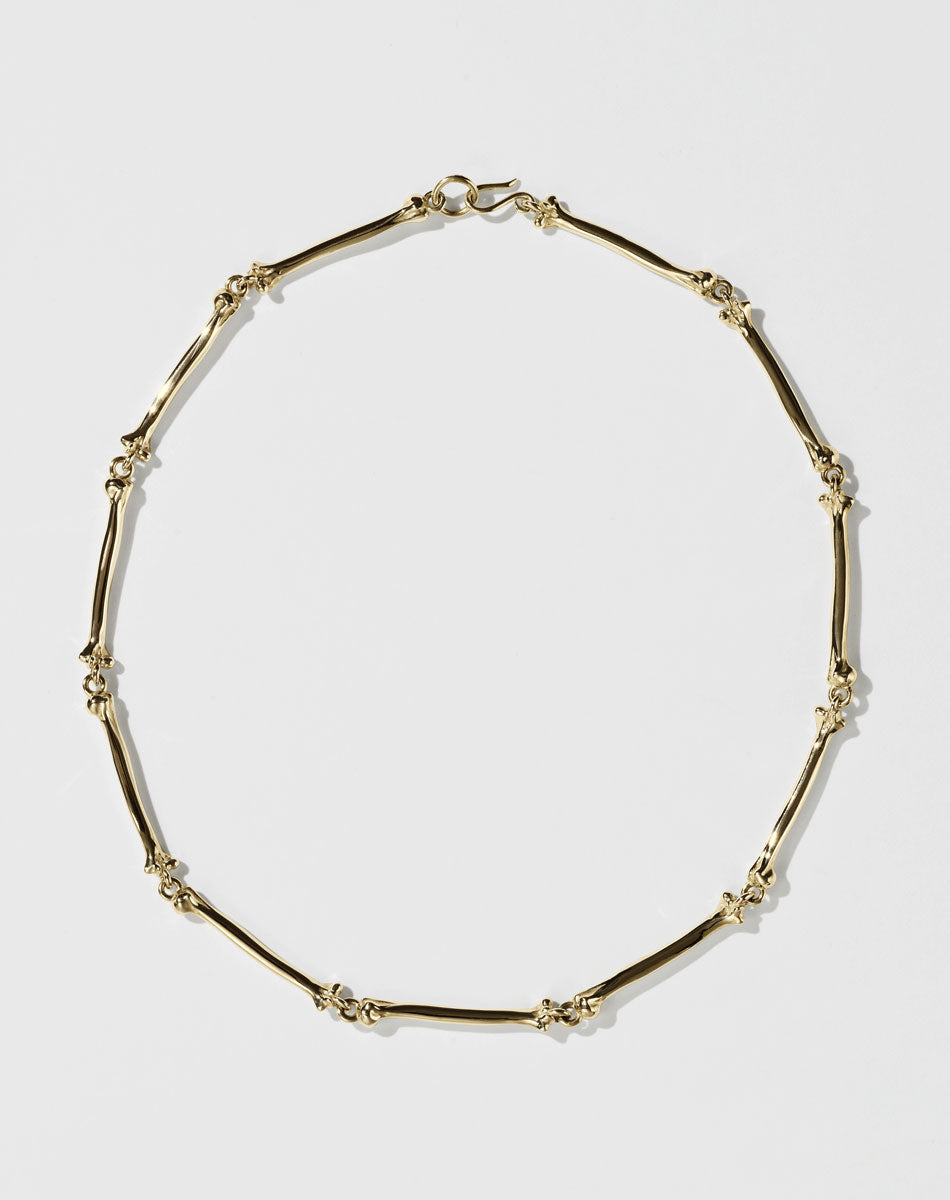 Bone Necklace | 23k Gold Plated