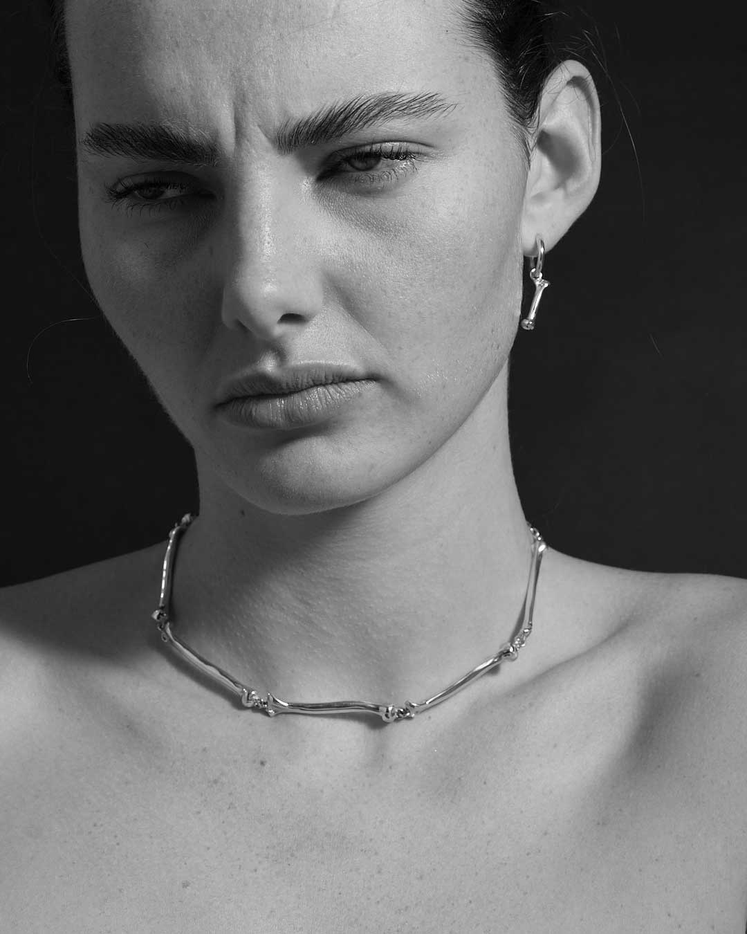 Bone Necklace Bold | Sterling Silver