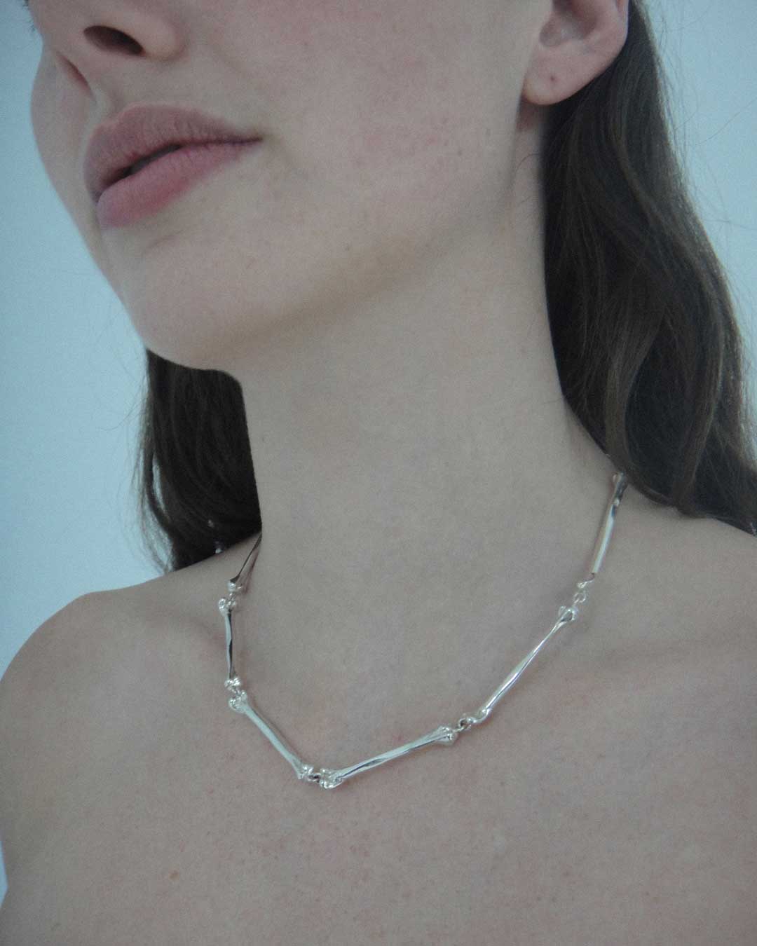Bone Necklace Bold | Sterling Silver
