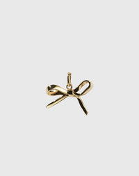 Gold bow charm 