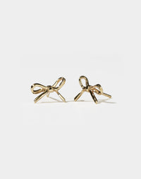 Bow Stud Earrings Small | 9ct Yellow Gold