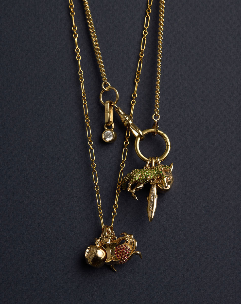 Oval Carabiner Clasp | Gold Plate