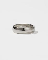Classic Half Round Band | 18ct White Gold