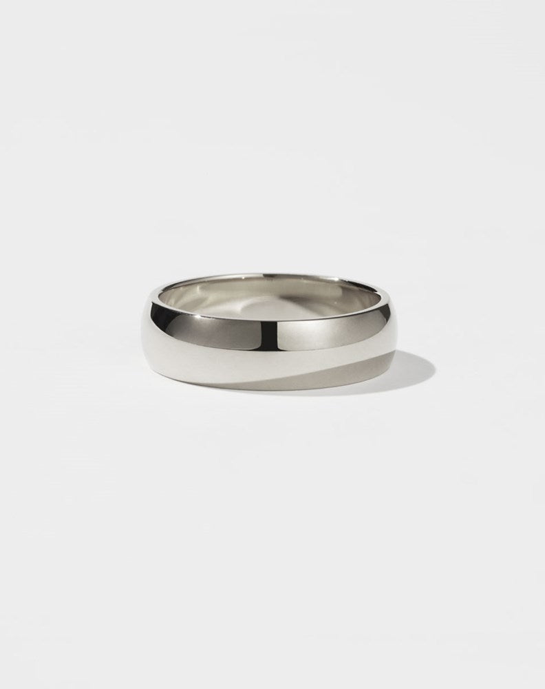 Classic Half Round Band | 9ct White Gold