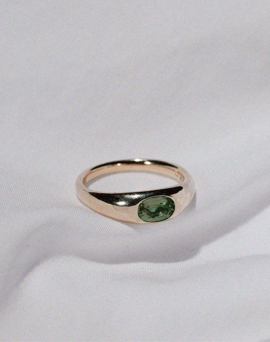 Claude Ring with Stone | Gold Vermeil