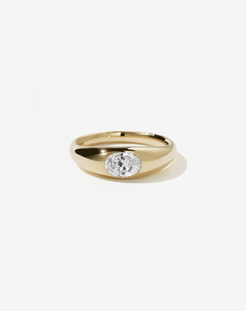 Claude Ring with Stone | Gold Vermeil