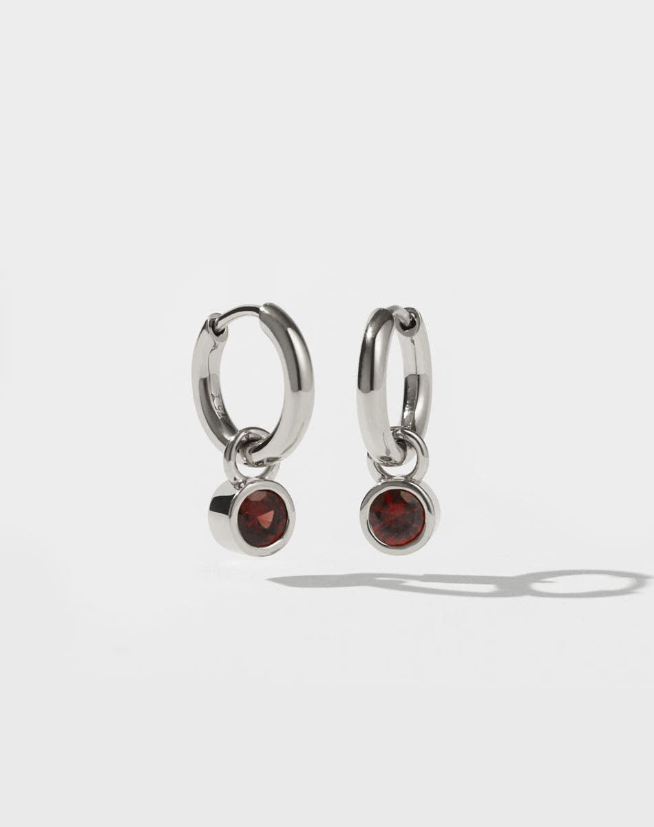 Cosmo Hoop Earrings | Sterling Silver