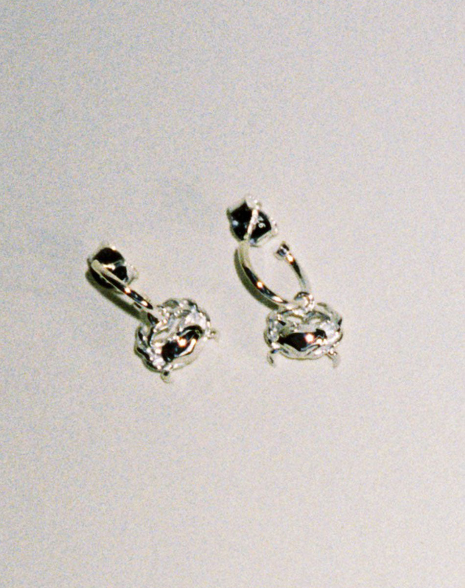 Crab Signature Hoops | 23k Gold Plated