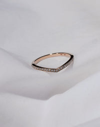 Curved Eternity Band | 14ct White Gold