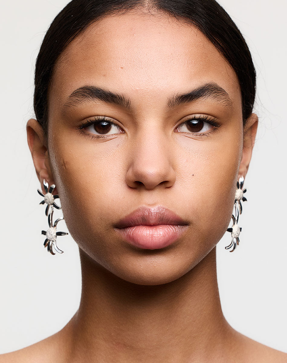 Daisy Drop Earrings | 23k Gold Plated