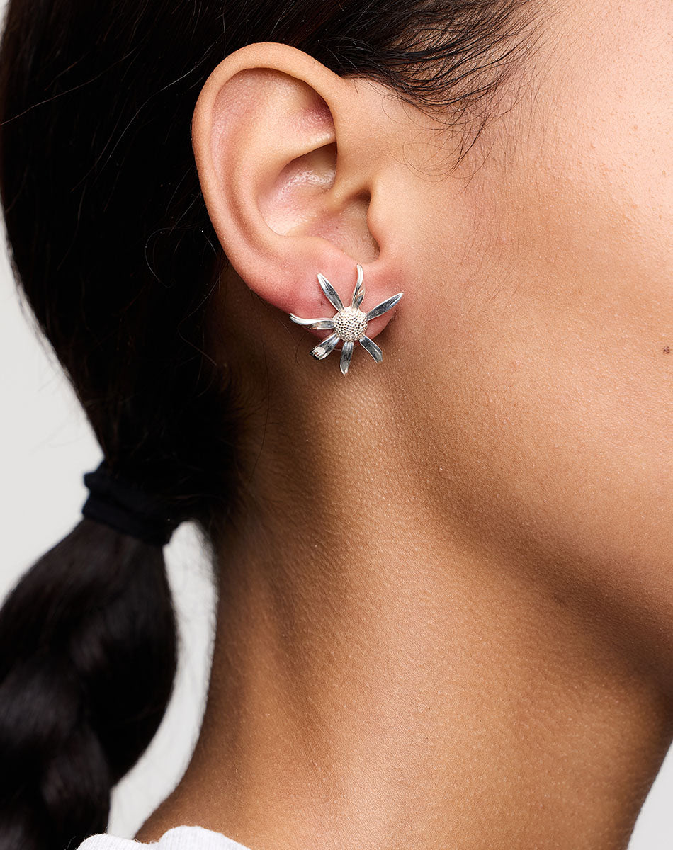 Daisy Earrings Medium | Sterling Silver