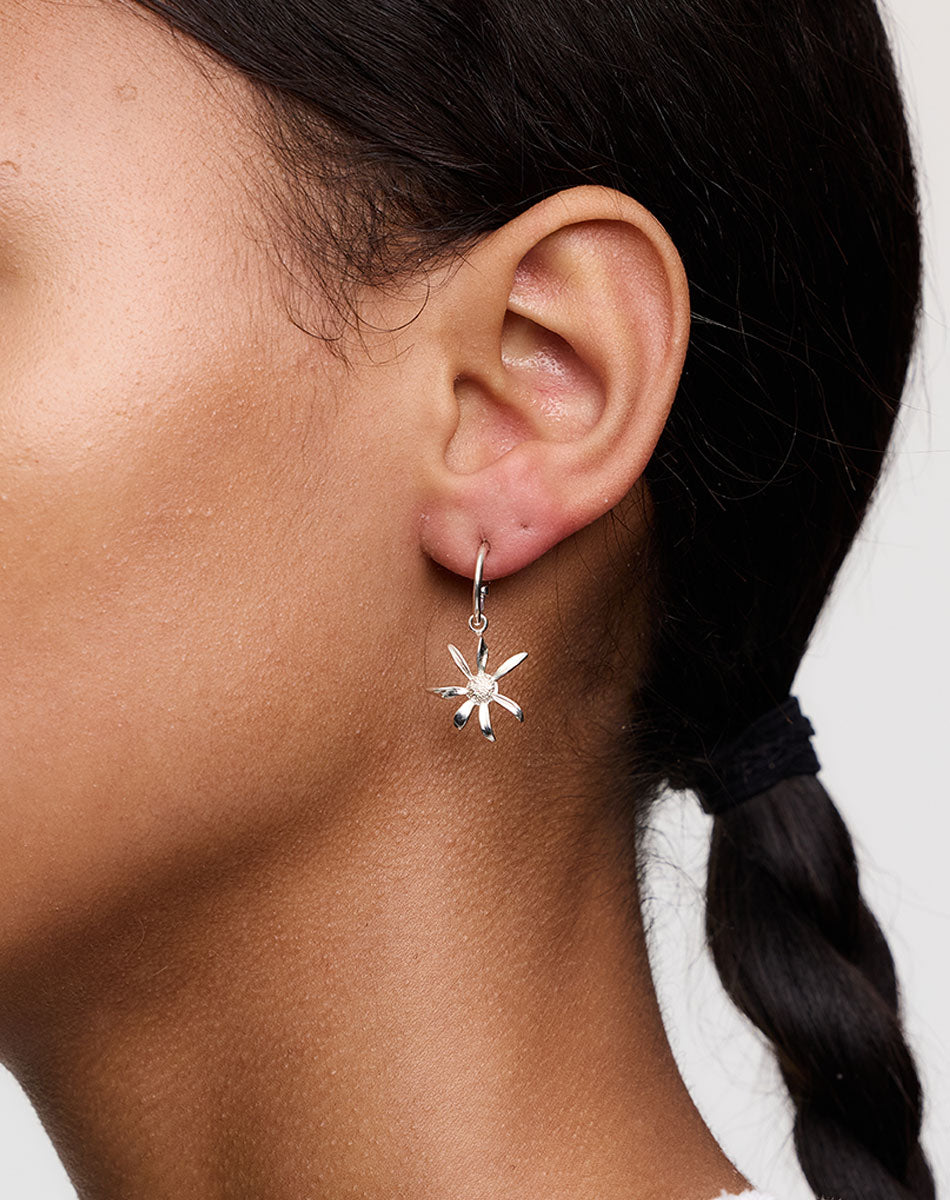 Daisy Signature Hoops | 9ct Yellow Gold