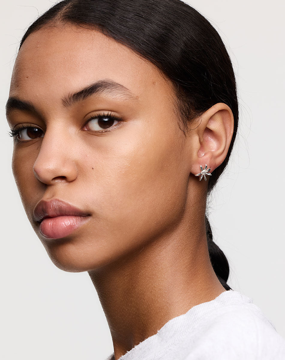 Daisy Studs Earrings | Sterling Silver