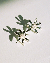 Daisy Earrings Large | 23k Gold Plated
