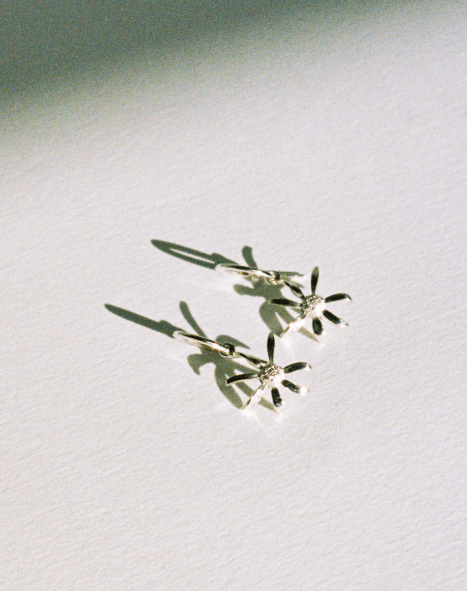 Daisy Signature Hoops | 9ct Yellow Gold
