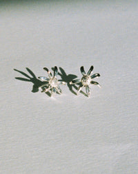 Daisy Studs Earrings | 23k Gold Plated
