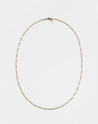 Decorative Fine Chain Necklace | 23k Gold Plated