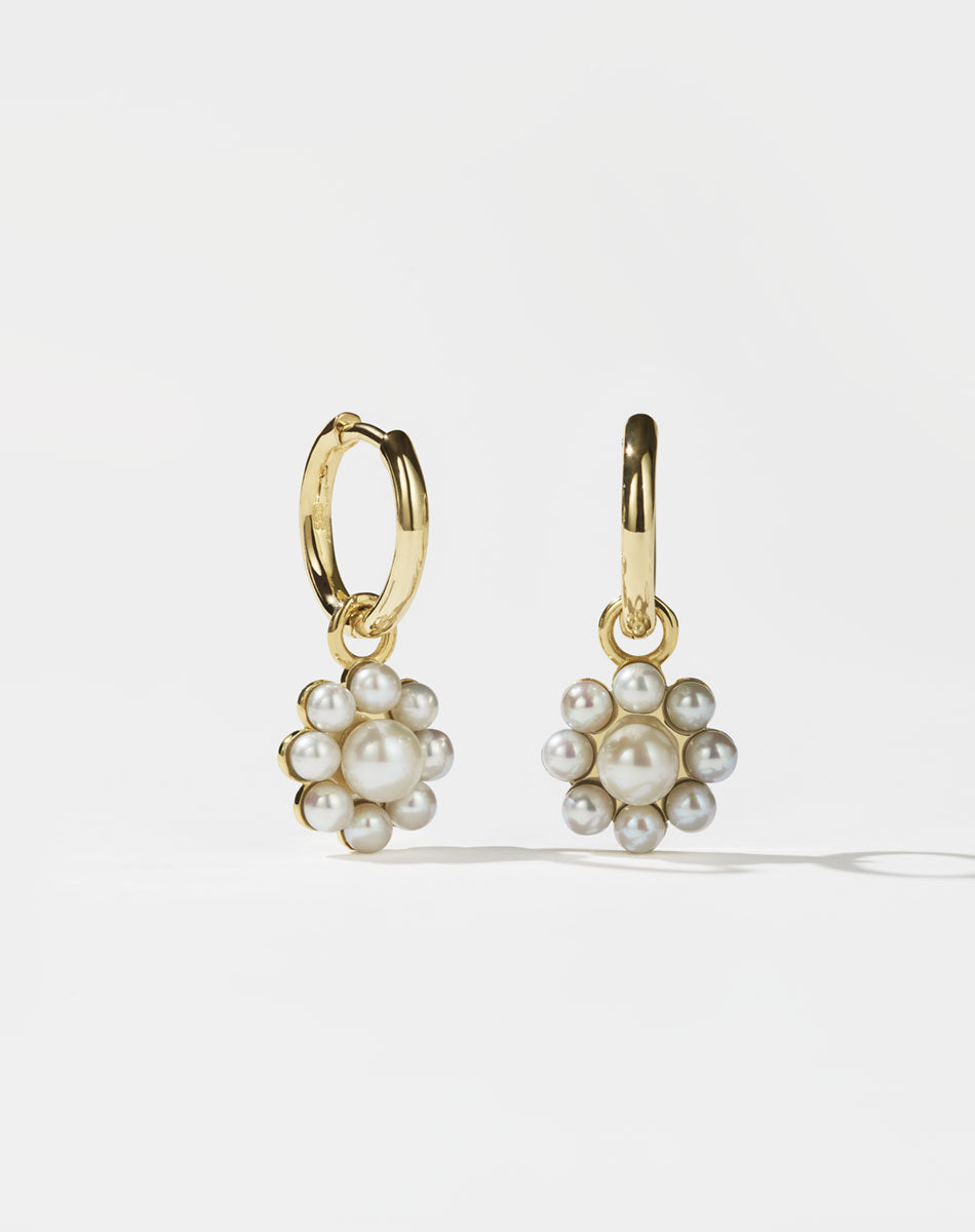 Emile Charm Earrings | 23k Gold Plated