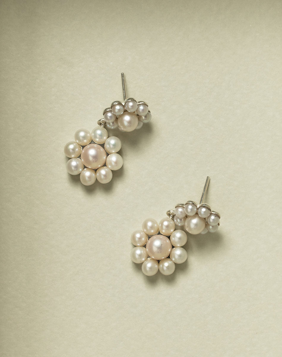 Emile Double Drop Earrings | Sterling Silver
