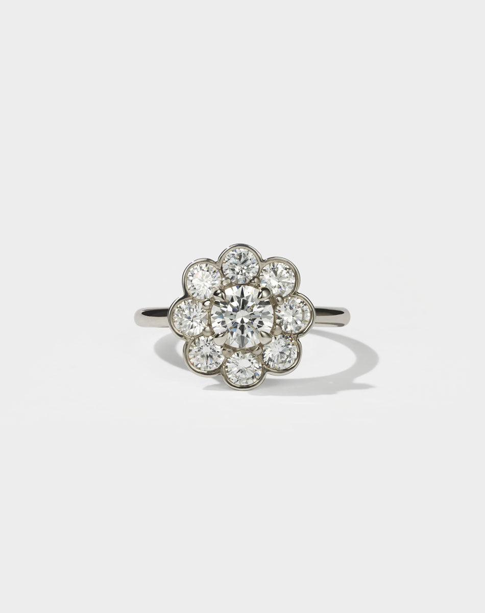 Emile Engagement Ring 2ct | 9ct White Gold