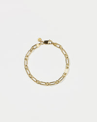 Figaro Paperclip Bracelet | 9ct Solid Gold