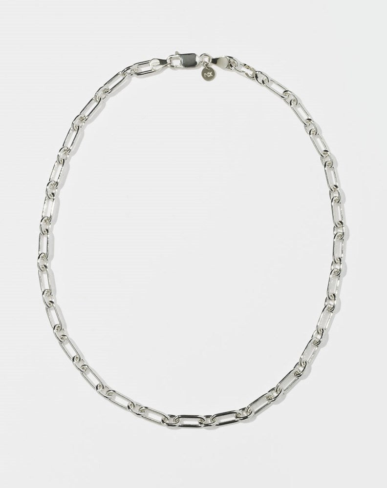 Figaro Paperclip Necklace | Sterling Silver