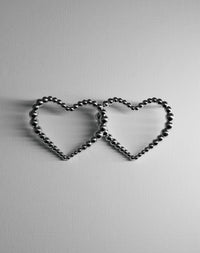 Fizzy Heart Earrings Medium | Sterling Silver