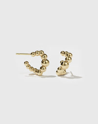 Fizzy Hoops Small | 9ct Yellow Gold