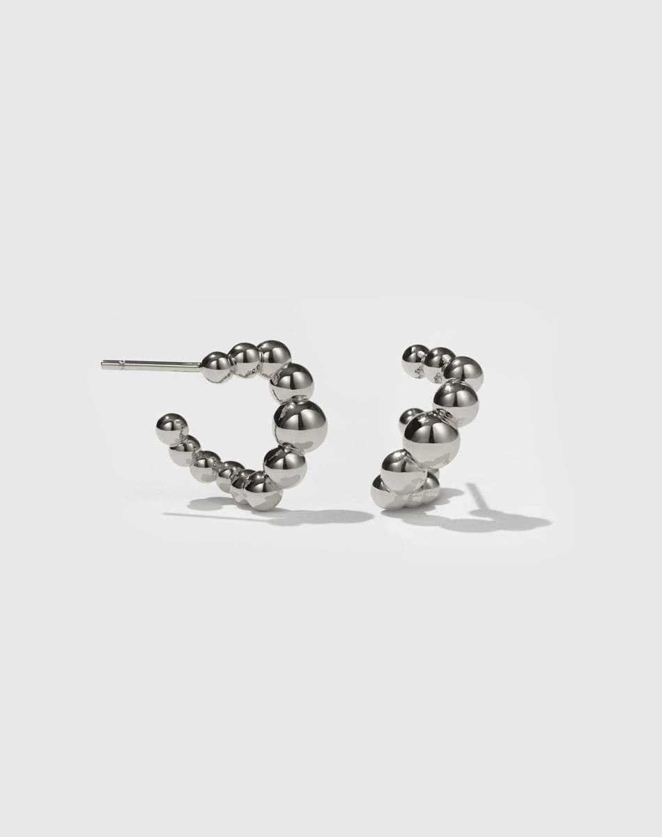 Fizzy Hoops Small | Sterling Silver