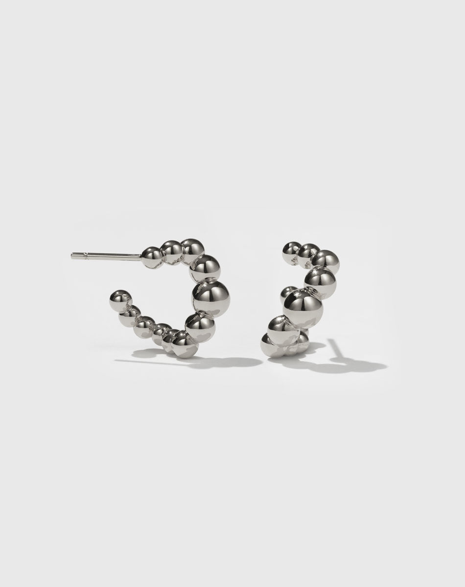 Fizzy Hoops Small | Sterling Silver