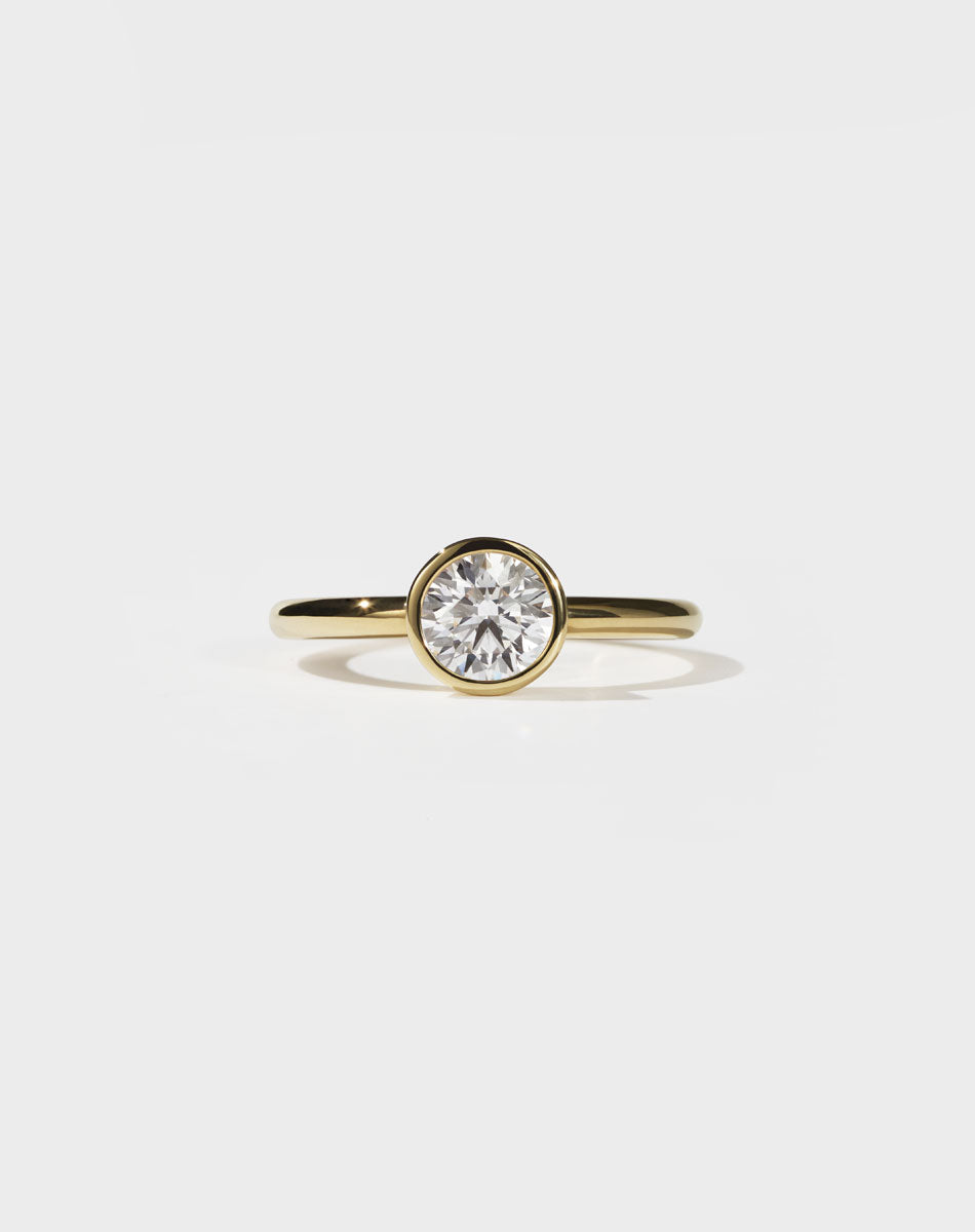 Gia Engagement Ring 1ct | 18ct Yellow Gold