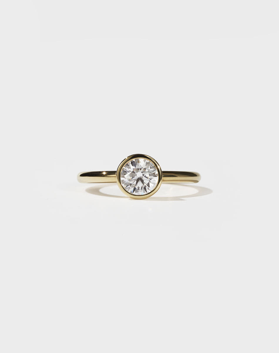 Gia Engagement Ring 1ct | 9ct Yellow Gold