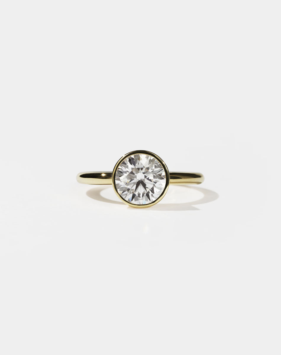 Gia Engagement Ring 2ct | 14ct Yellow Gold