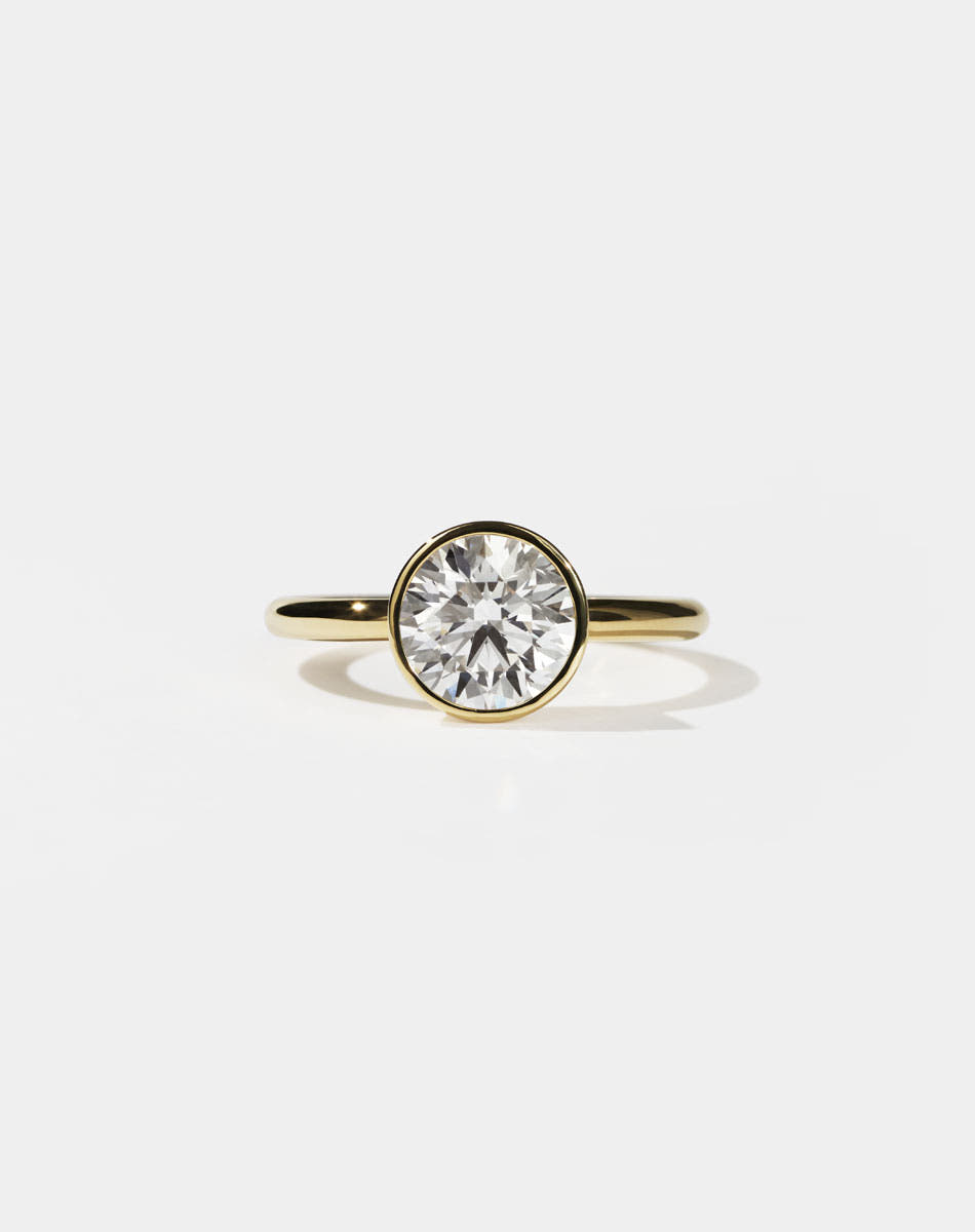 Gia Engagement Ring 2ct | 18ct Yellow Gold