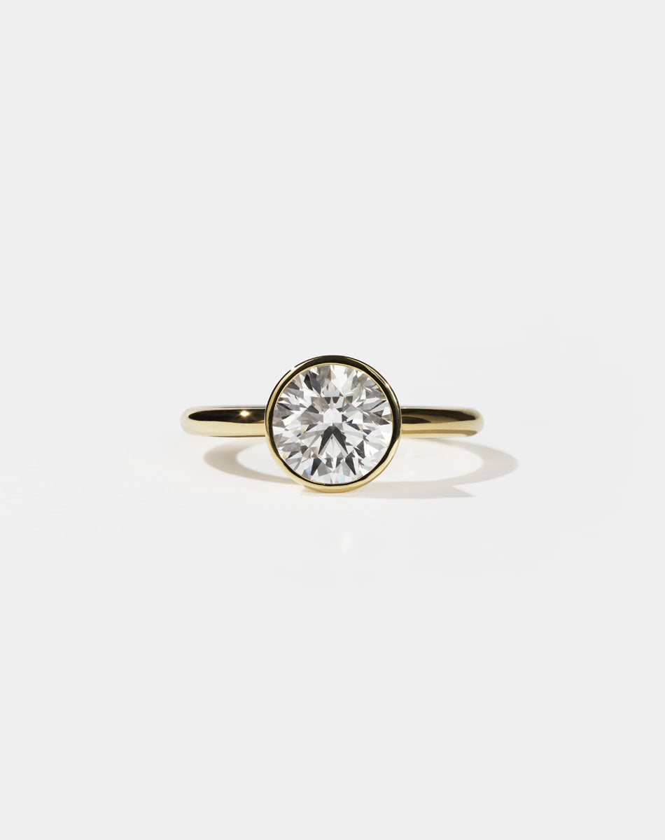 Gia Engagement Ring 2ct | 18ct Yellow Gold