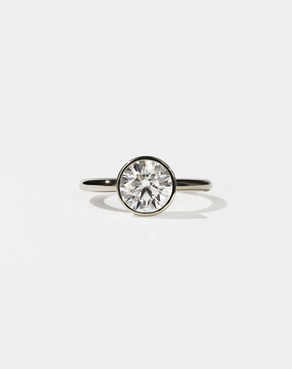 Gia Engagement Ring 2ct | 9ct White Gold